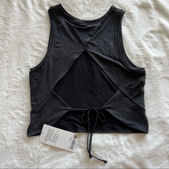 Lululemon Open Tie Back Tank Black - Picture 4 of 4